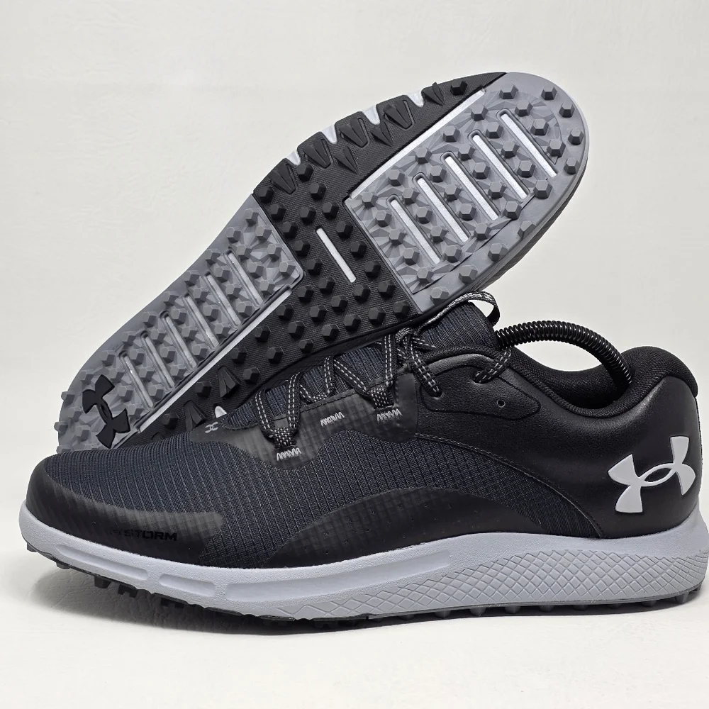 Under Armour Men Size 11.5 Charged Draw 2 Spikeless Golf Shoes 3026399-002 New